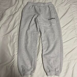 Covernat gray heather sweatpants, thick material M